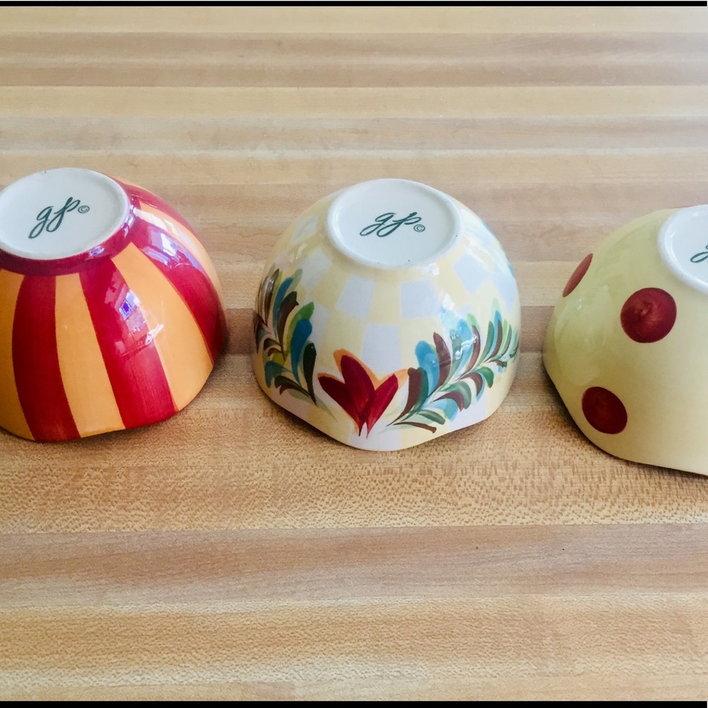 SLAH Siena Tidbit Bowls Set of 3 with Tray EUC - Picture 10 of 16
